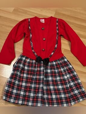 Buster Brown Vintage Red‎ Plaid Dress